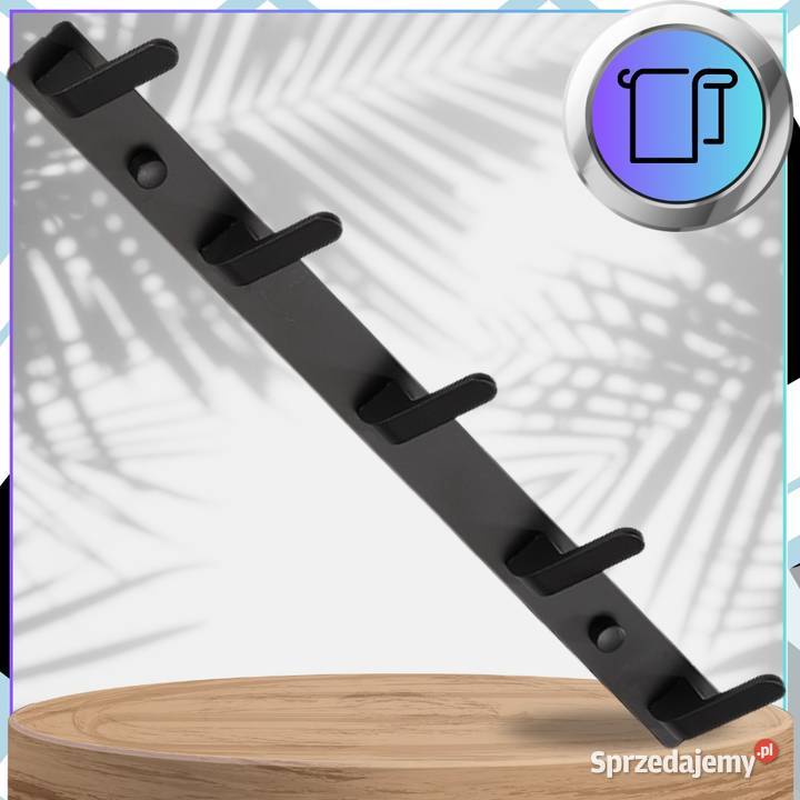 Wieszak Haczyki Czarny Loft Drezdenko