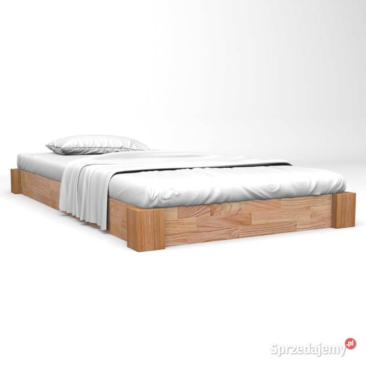 vidaXL Rama łóżka z litego drewna dębowego, 247259