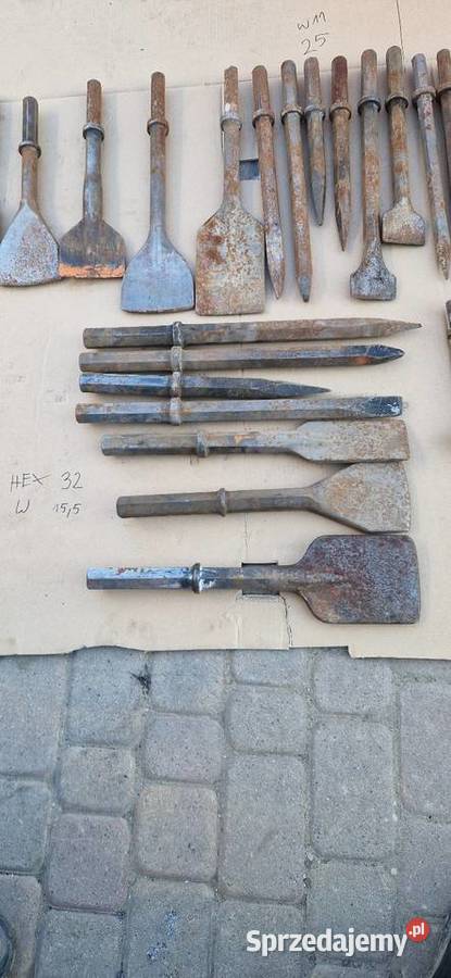 Dłuto szpicak łopatki 16mm25mm 32mm atlas copko