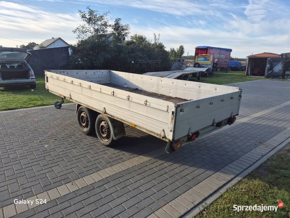 Przyczepka samochodowa platforma 38x175 Stara Kaźmierka