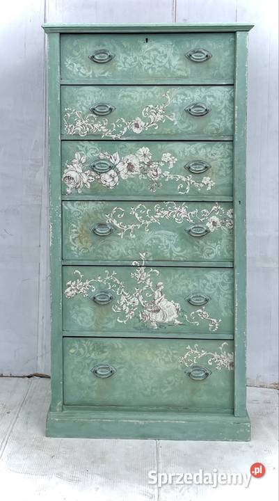 Komoda szafa sekretarzyk vintage shabby chic Przeworsk