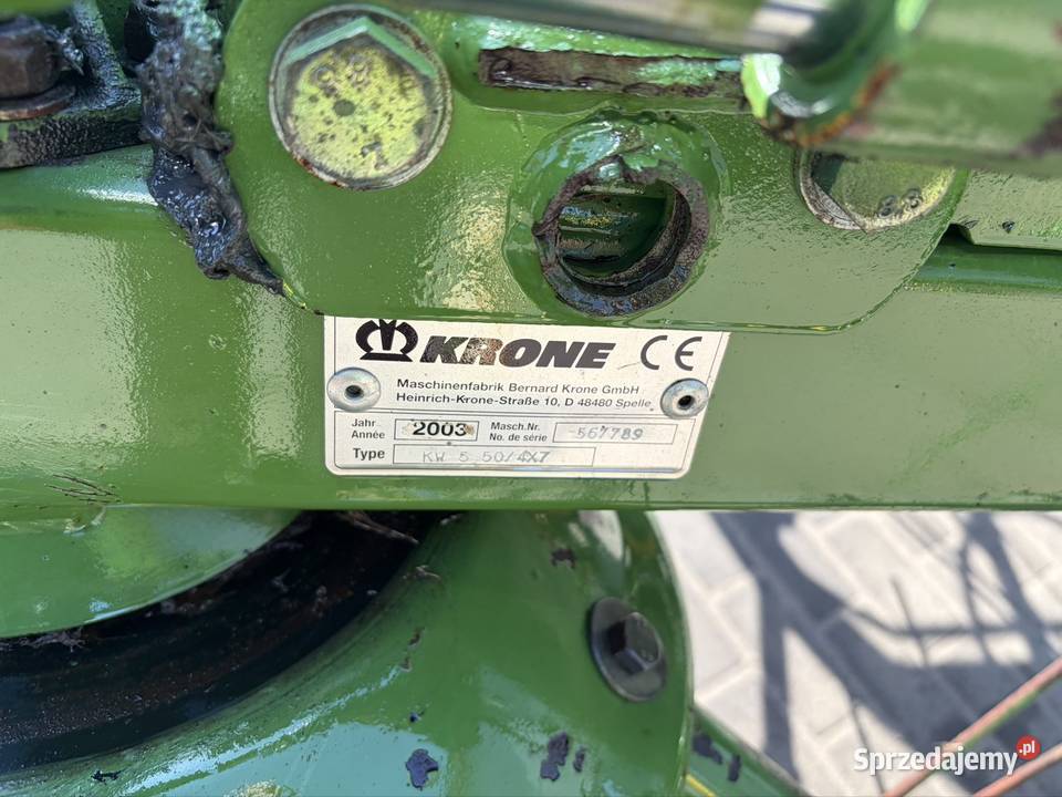 Przewracarka Krone KW 5504x7 przetrząsarka 4 Myszyniec sprzedam