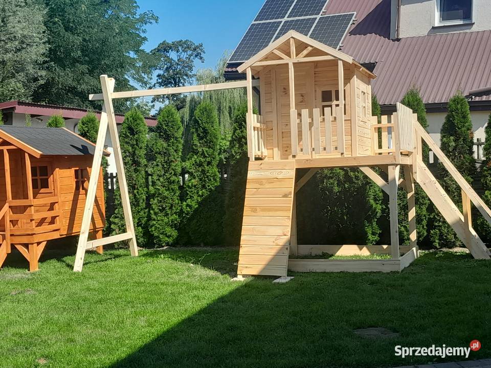 Domek drewniany plac zabaw dzieci Dębica