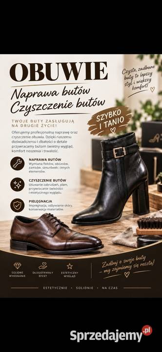 Naprawa Czyszczenie Serwis Obuwia Damskie Męskie Pozostałe Szczecinek