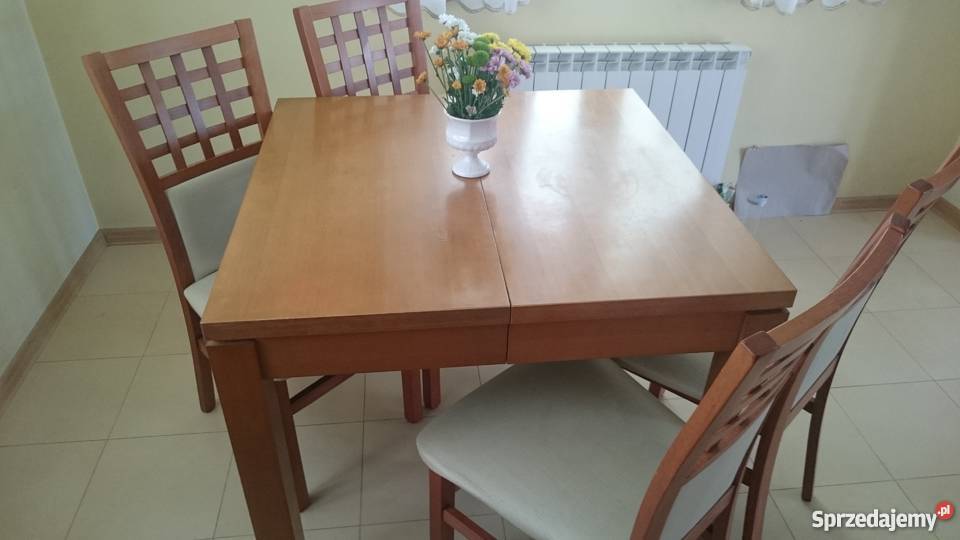 Stół kuchenny rozkładany i 6 krzeseł Stoły, krzesła, biurka Turek