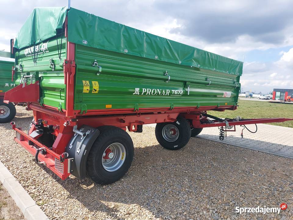Przyczepa rolnicza dwuosiowa Pronar T672 ŁM Przyczepy rolnicze łódzkie Kutno