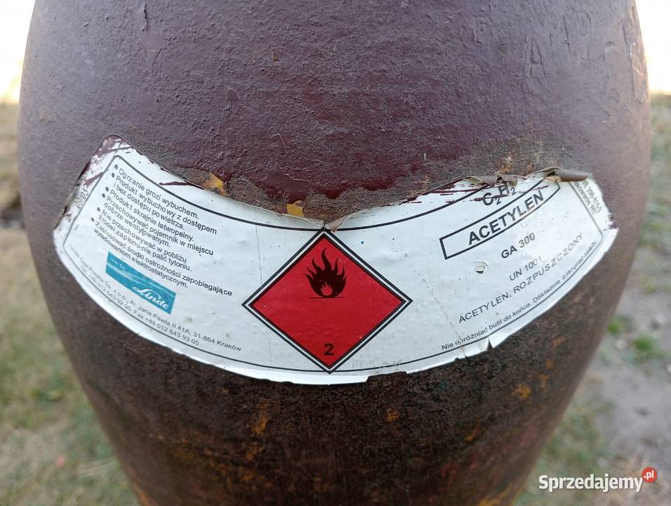 Butla acetylen 40 l bez legalizacji Biadki