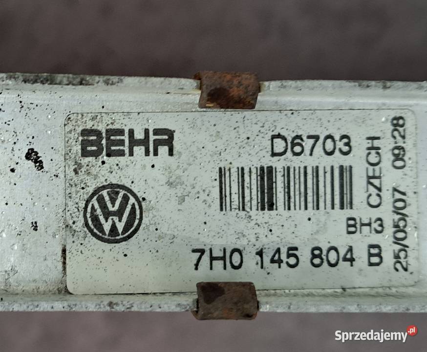 Intercooler chłodnica powietrza VW Transporter dostawcze Mielęcin