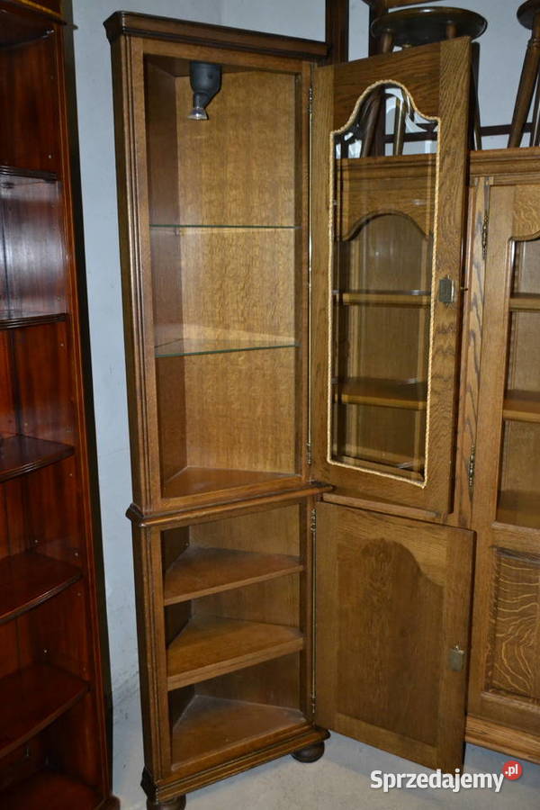 witryna szafka narożna dąb Będzin