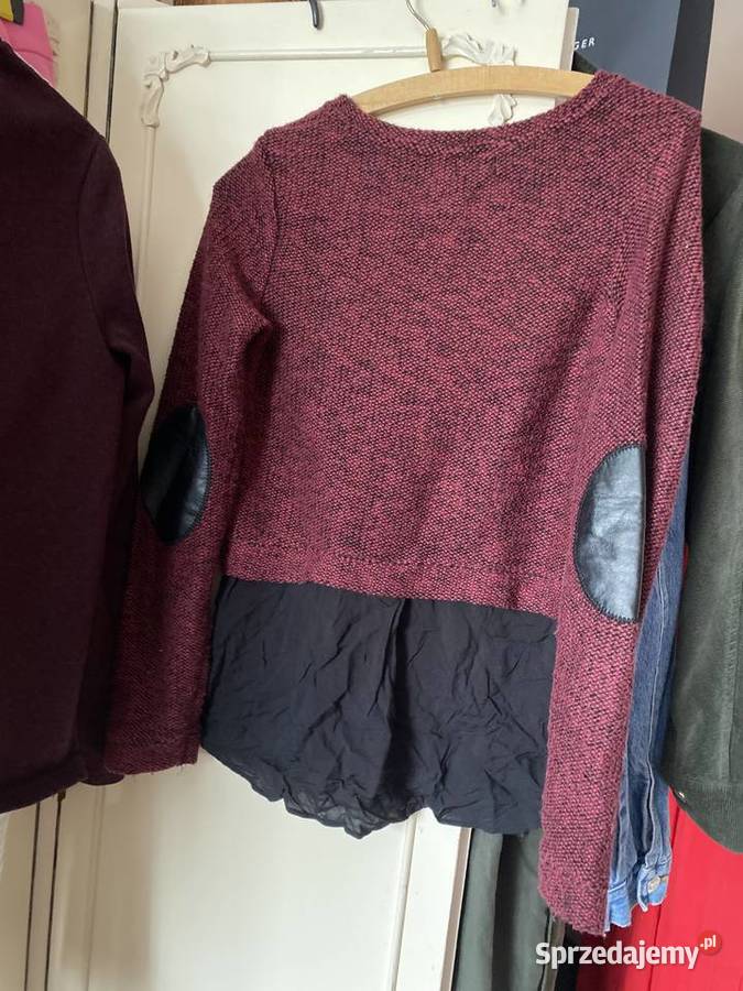 Sweterek Bershka melanżowy ze zwiewnym dołem Bershka Kraków