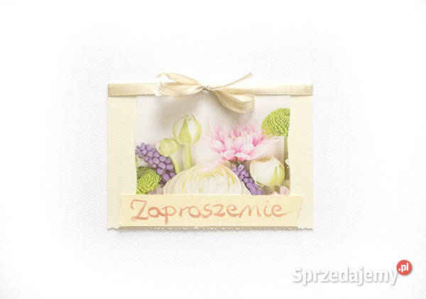 pastelowe zaproszenia na różne okazje proste Szczecin