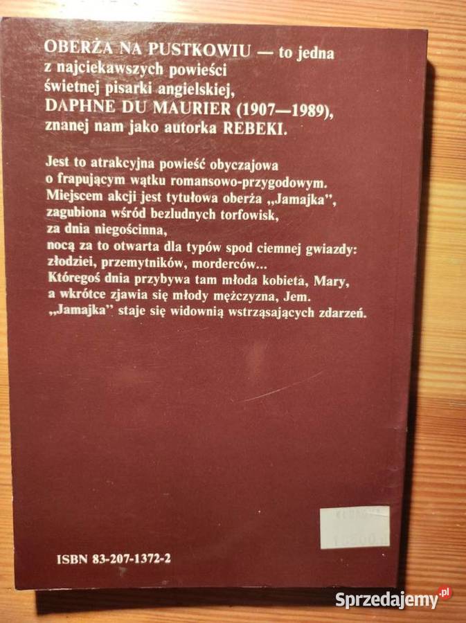 Oberża na pustkowiu Daphne Du Maurier