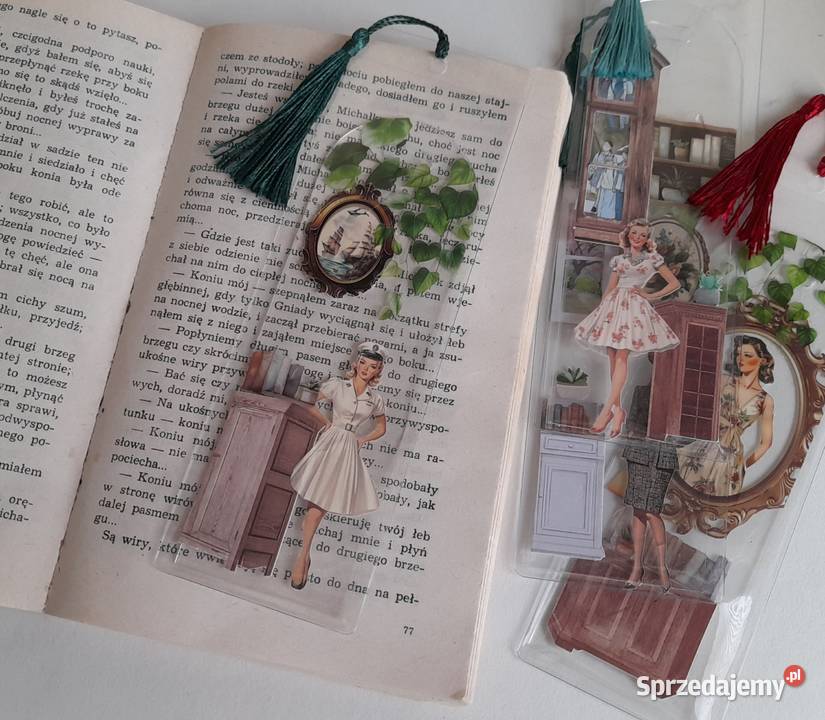 Zakładka do KsiążkiZakładki 4 sztuki 5 Hand Made Rękodzieło