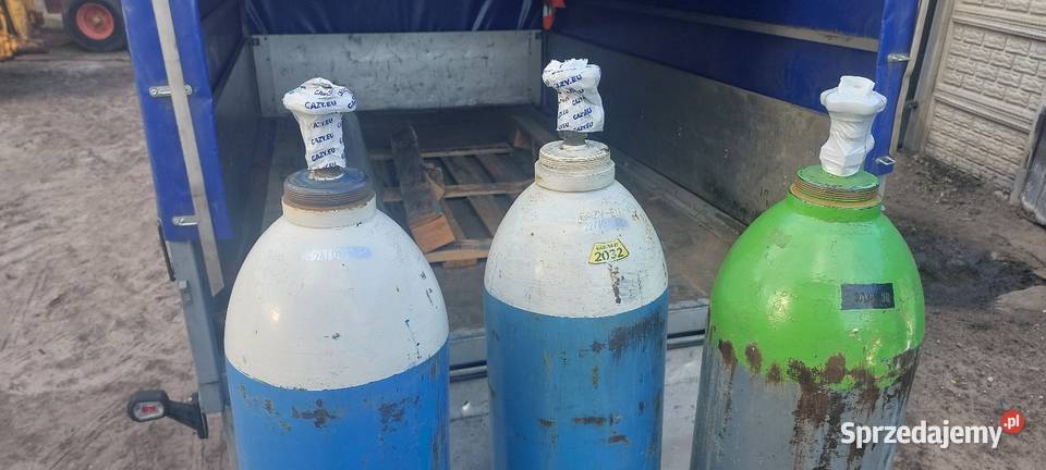 Butle z tlenem i mix do spawania Burzenin