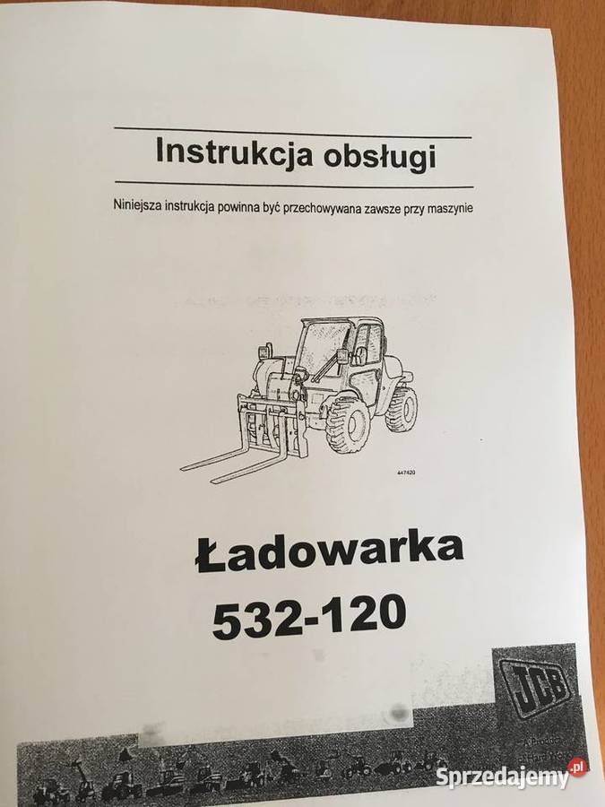 dtr instrukcja obsługi ładowarka jcb 532120 i Szczecin
