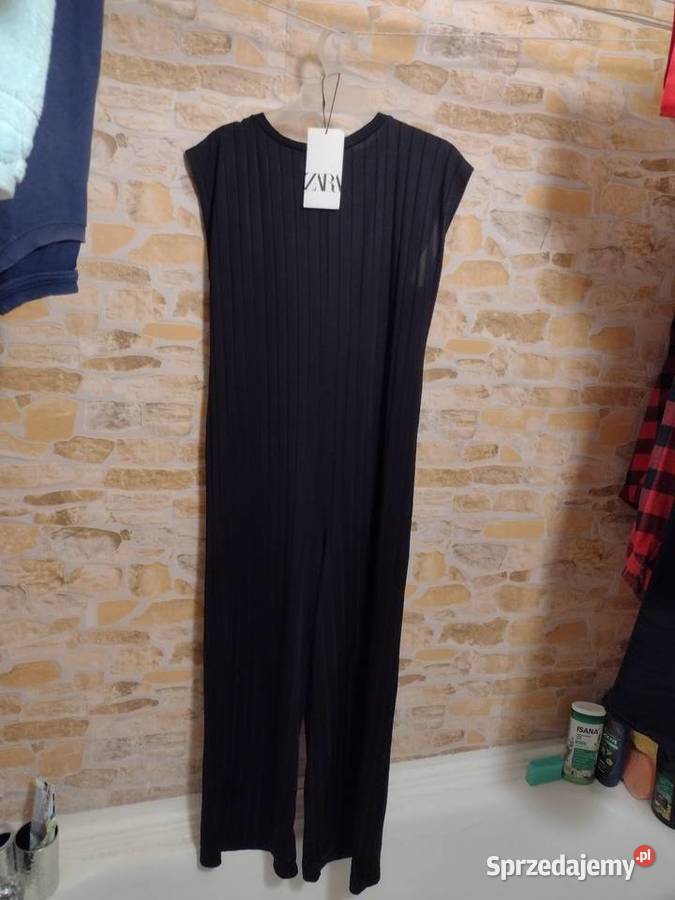 36S ZARA Czarny kombinezon biznesowy z Madrytu Kraków
