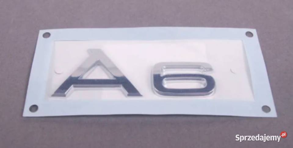 NOWY emblemat A6 klejany srebrne logo znaczek Zamość