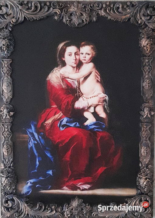 Obraz na płótnie Madonna z różańcem 16501655 inny kolor Radom