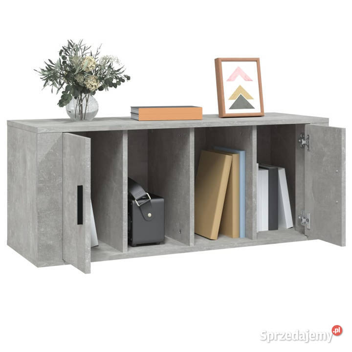 Szafka pod TV szarość betonu 100x35x40 WM816804 Meble Warszawa sprzedam