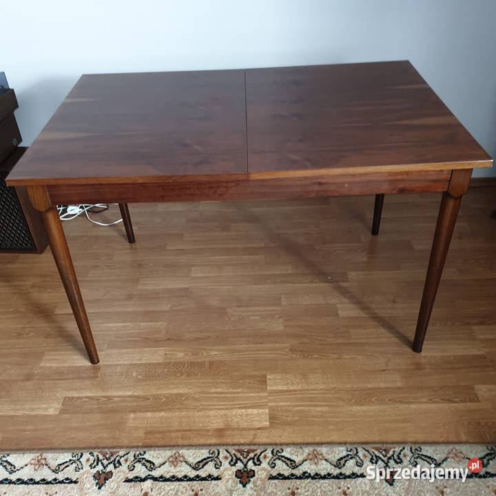 Stół PRL rozkładany solidny 74cm mazowieckie Zaborów