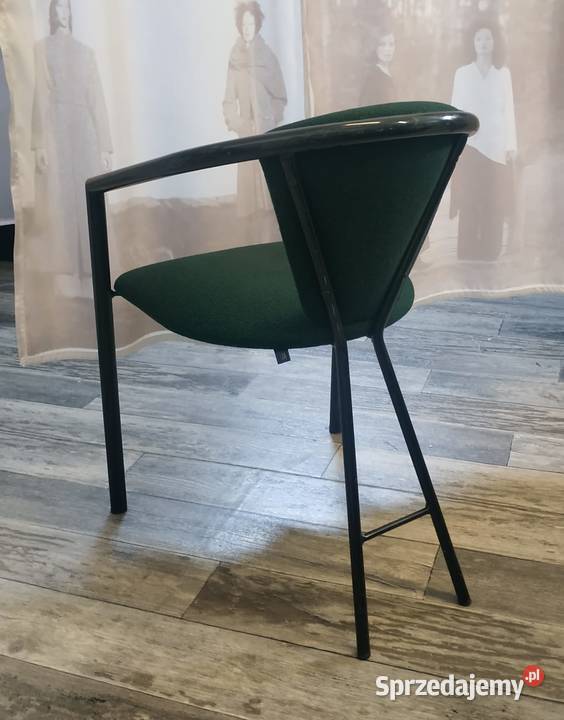 Krzesło tapicerowane o metalowej konstrukcji 75cm zachodniopomorskie Szczecin