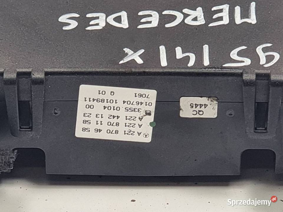 PANEL KLIMATYZACJI MERCEDES W 221 A2218704658 Lipno