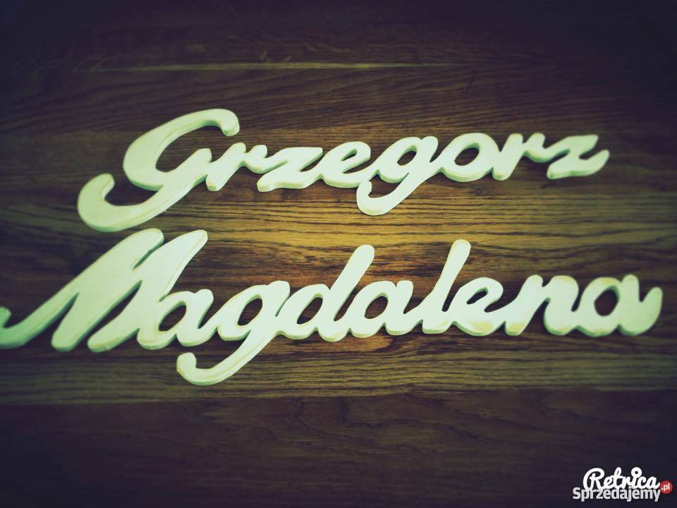 Napisy Ozdoby Dekoracje z drewna i sklejki Wieluń