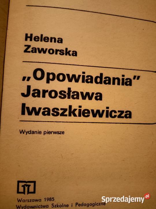 Opowiadania Iwaszkiewicza analizy literatury Warszawa
