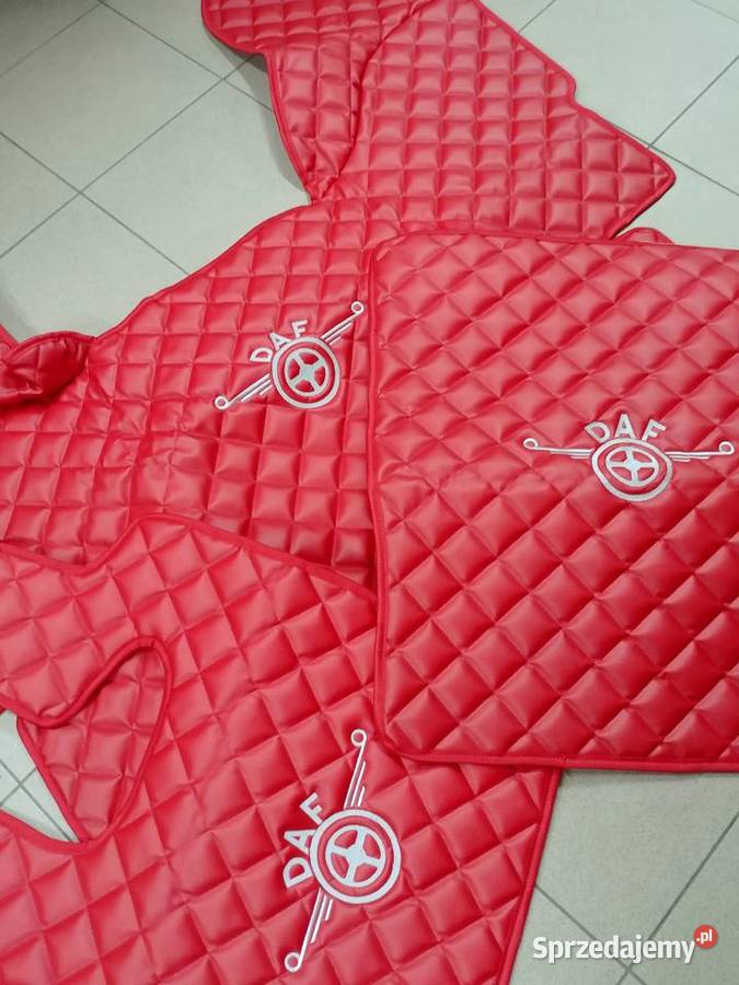 dywaniki pikowane tir podłoga eko skóra haft daf Łosice