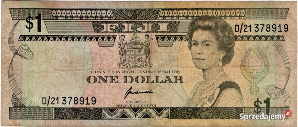 FIDŻI 1993 1 dolarP89 wysyłka Człuchów