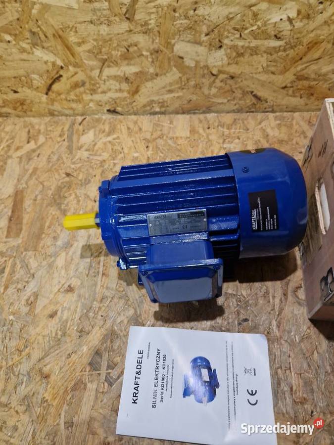 SILNIK ELEKTRYCZNY 3 FAZOWY 1500W 380V 1400RPM Głogowa sprzedam