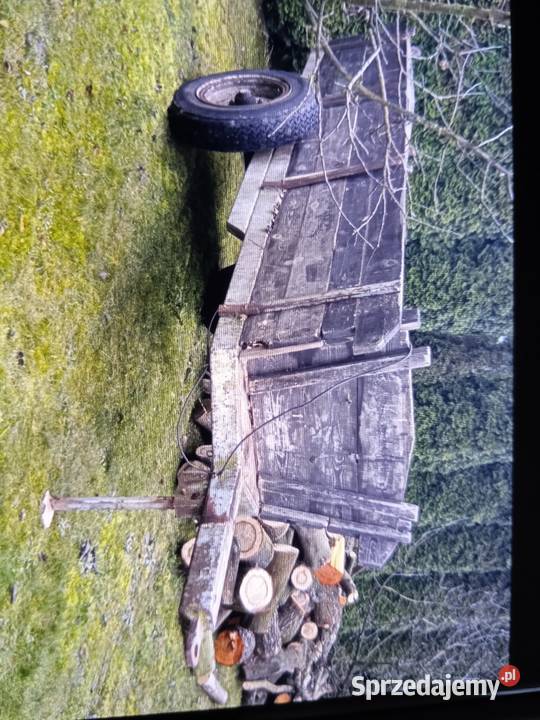 Przyczepa jedno osiowa z chamulcami Kłaj