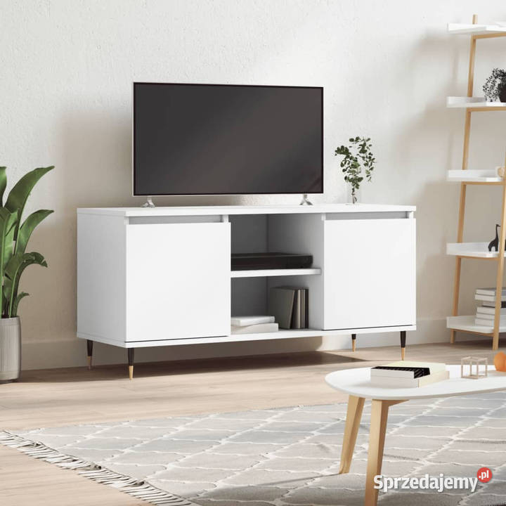 Szafka pod TV biała 104x35x50 materiał mazowieckie Warszawa