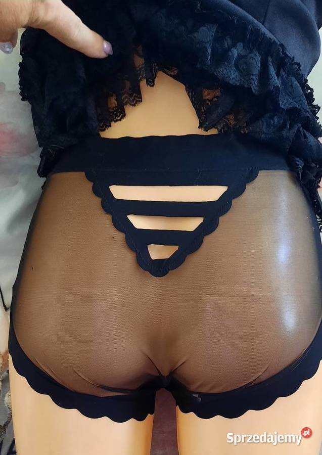 majtki panty czarne lodowy jedwab Warszawa