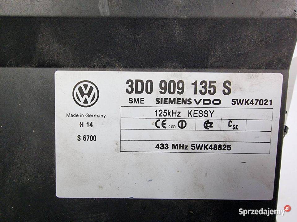 MODUŁ AUDI A8 D3 LIFT 3D0909135S kujawsko-pomorskie Lipno