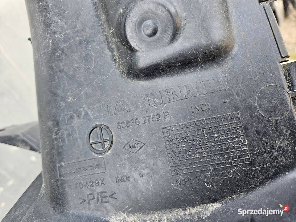 DACIA SANDERO LOGAN II OSŁONA PODWOZIA PRAWA Międzychód