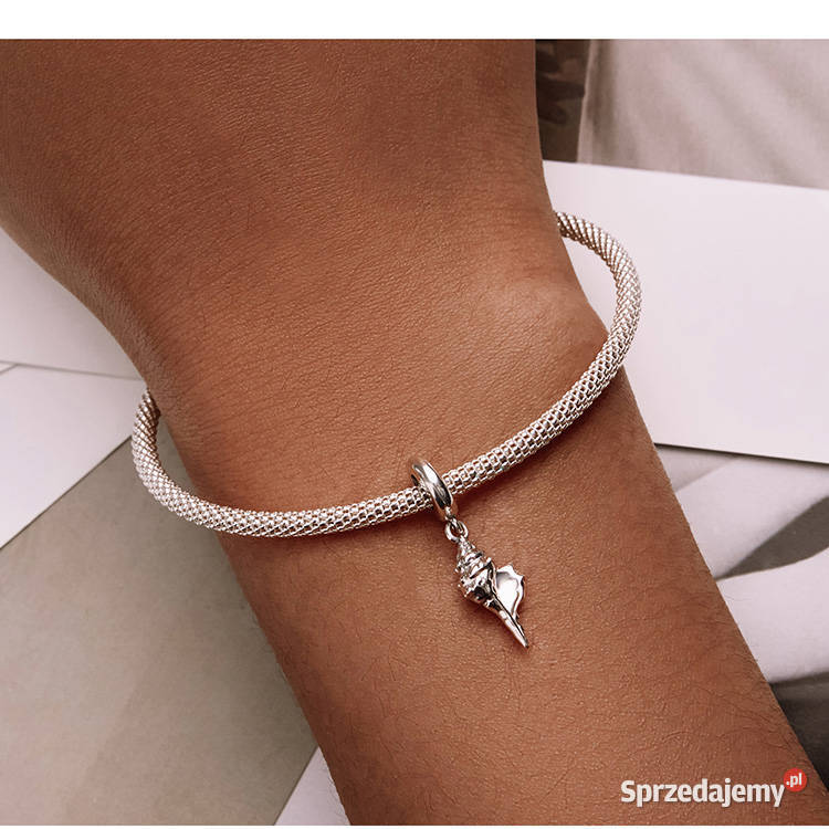 Charm bransoletka Pandora zawieszka muszla