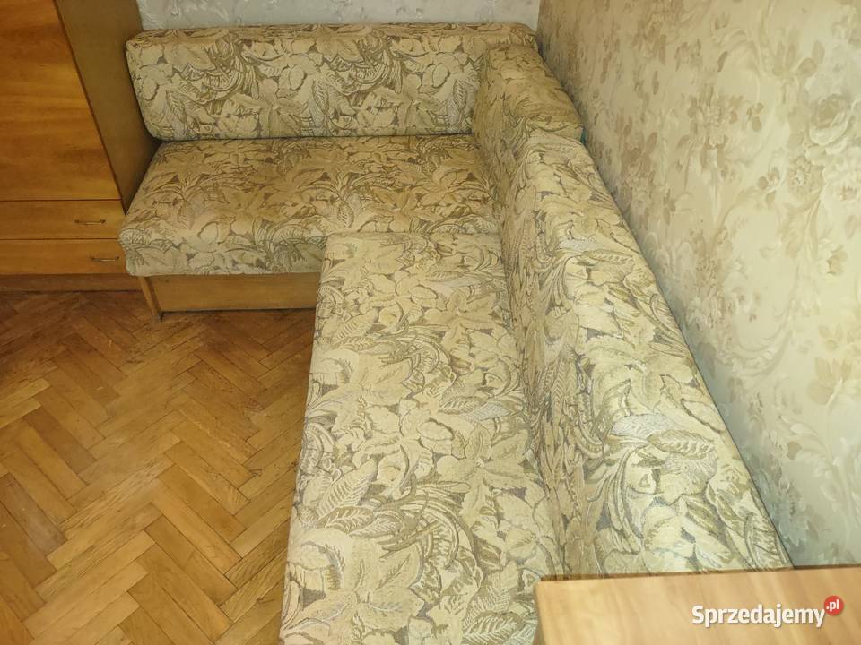 Narożnik kanapa z pojemnikiem na pościel drewno mazowieckie Warszawa