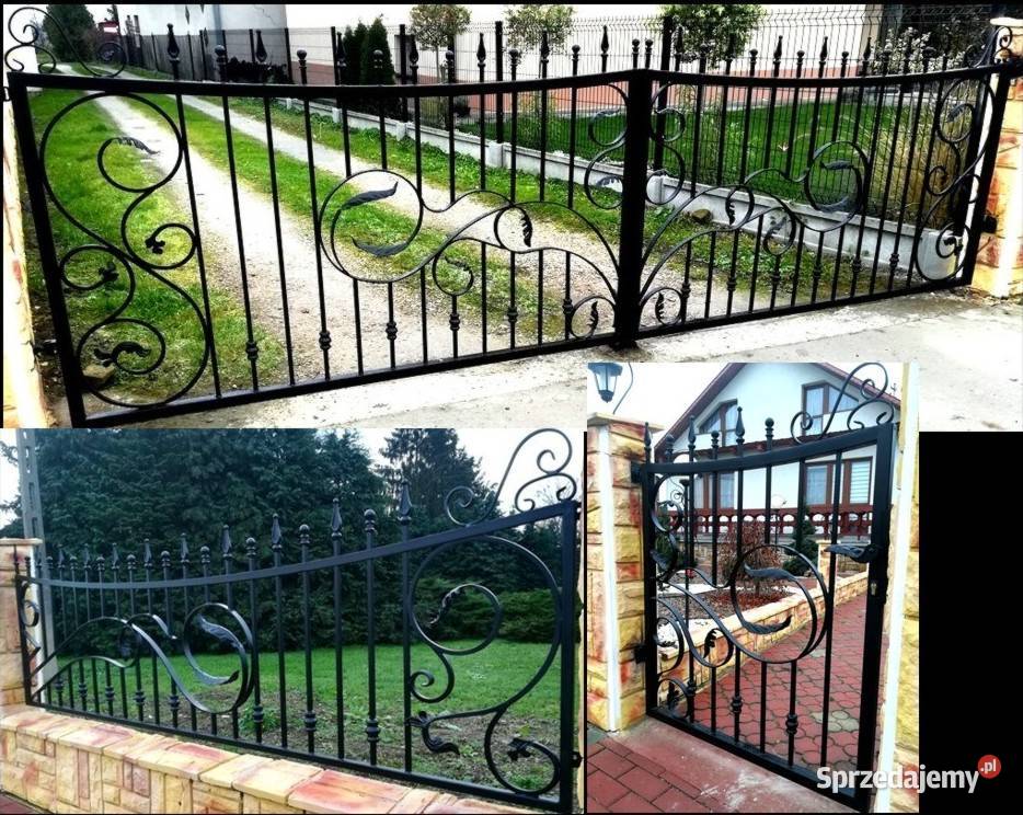 Bramy Ogrodzenia Przęsła Balustrady Kowalstwo przesuwna Skrzyszów
