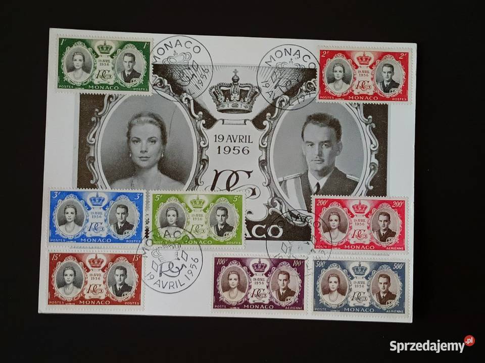 Stara okolicznościowa karta pocztowa Monako Gliwice