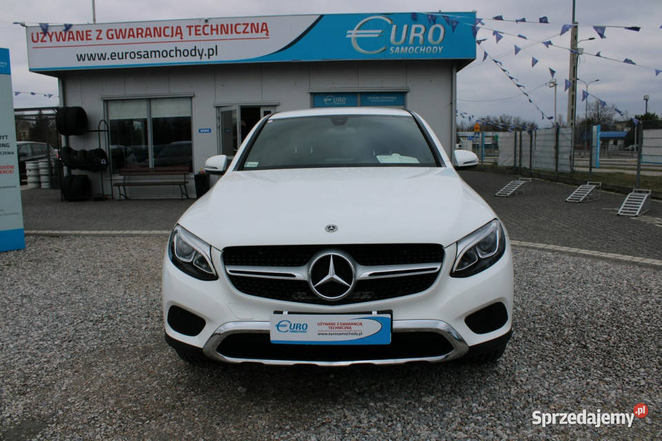 Mercedes GLC 220 COUPE Fvat Gwarancja Skóra Led biały Warszawa