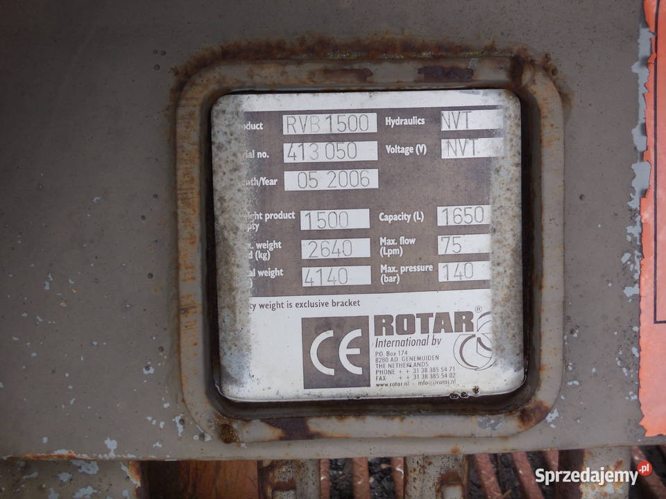 Łyżka Ażurowa Przesiewającą Hydrauliczna ROTAR Lubliniec