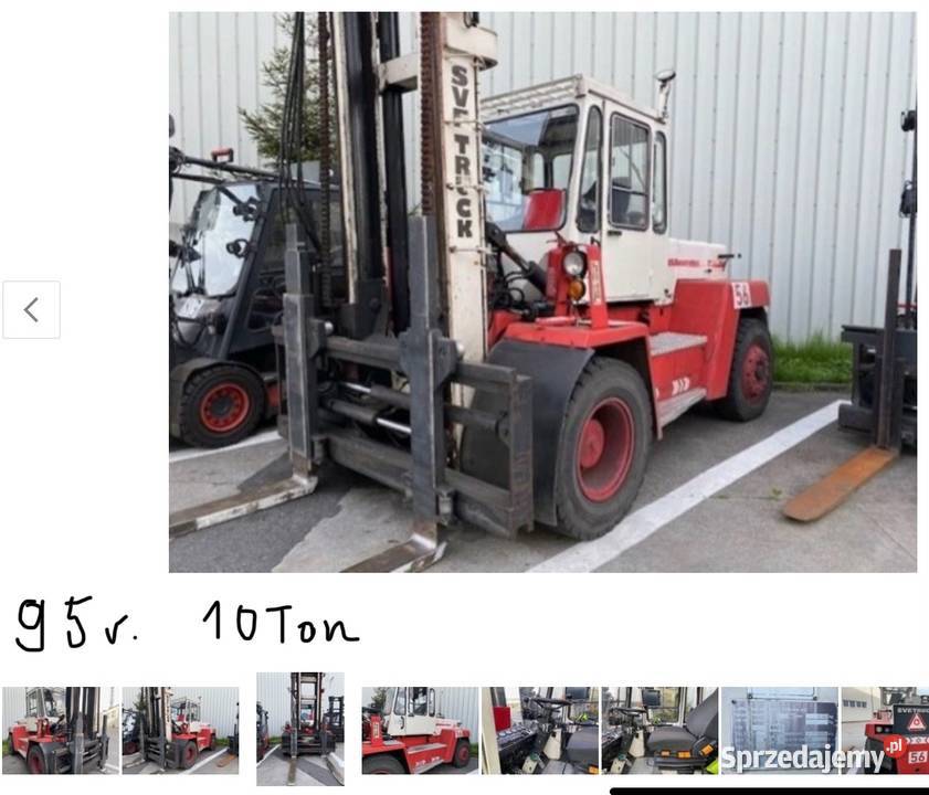 Wózek widłowy 1012 ton terenowy SVETRUCK 10600 Nowiny