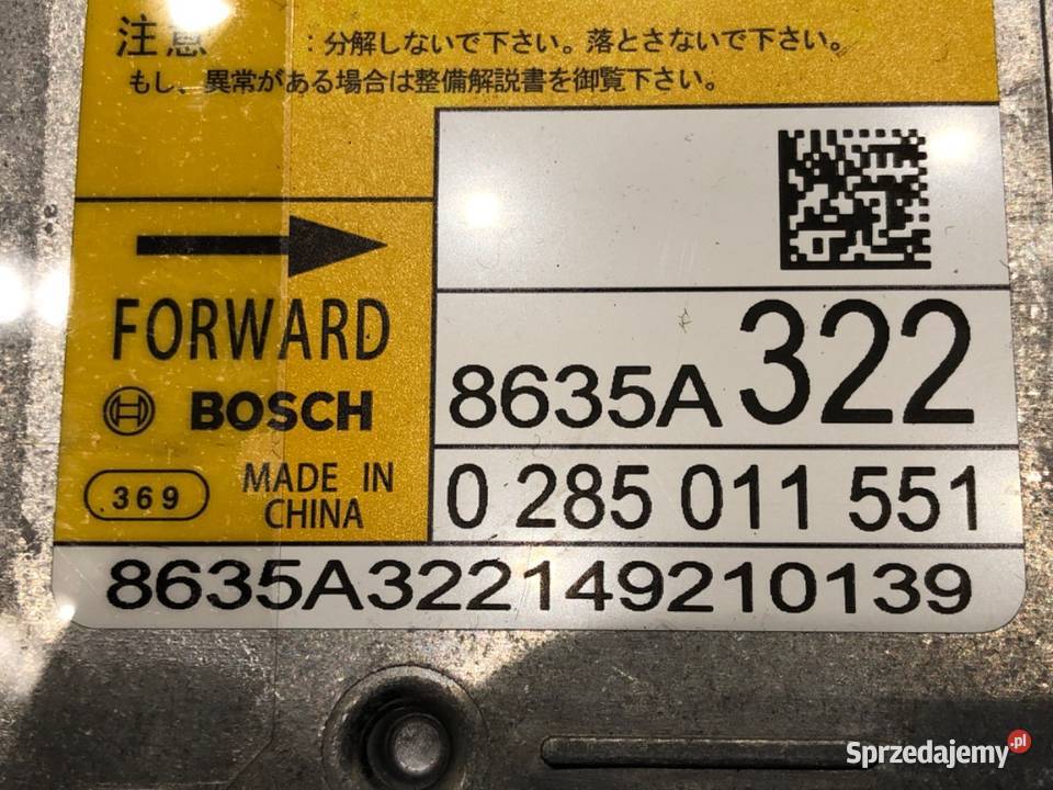 SENSOR AIRBAG PEUGEOT 4008 CZUJNIK PODUSZKI