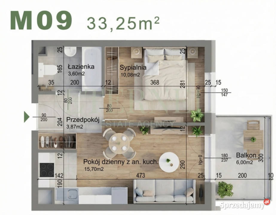 Kompaktowe mieszkanie 2pokojowe Czyżyny Piętro 1 Kraków