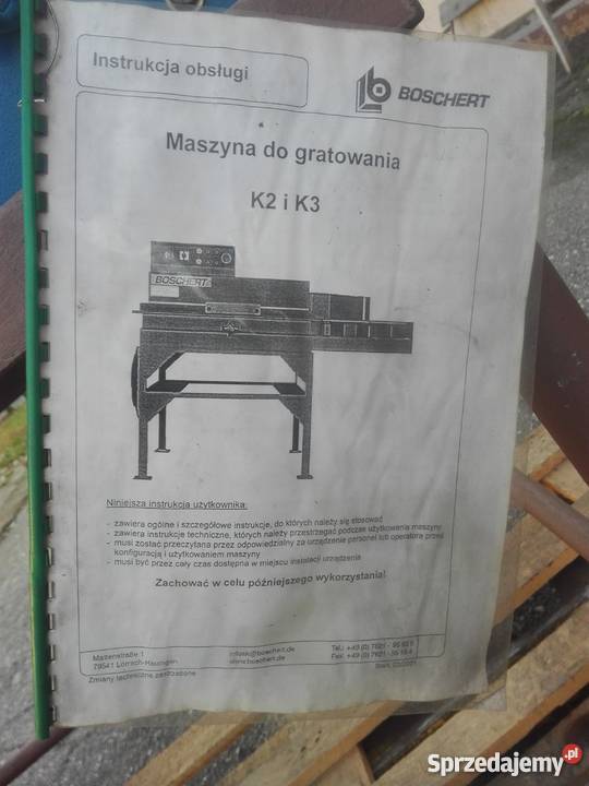Sprzedam Maszynę do Gratowania Blach K2 Krosno Odrzańskie sprzedam