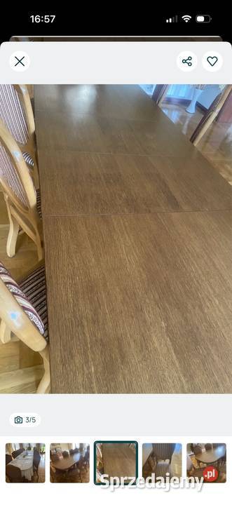 Stół 12 krzeseł stylowy komplet śląskie Częstochowa sprzedam