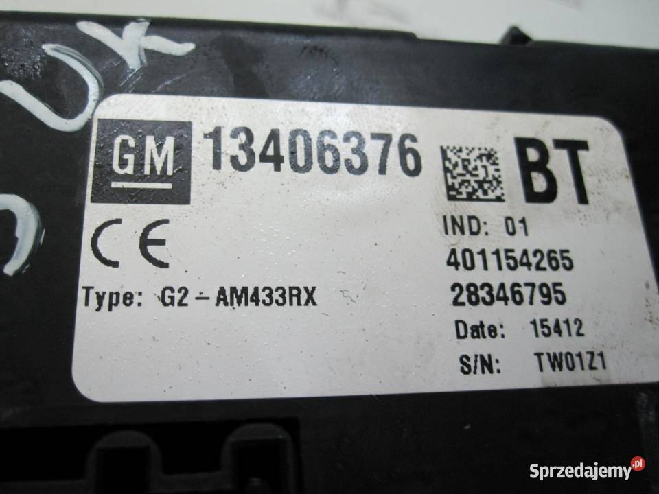 OPEL MERIVA B 12r moduł komfortu 13406376