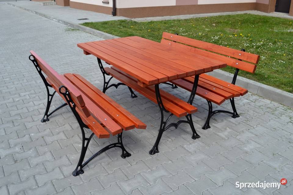 Komplet ogrodowy zestaw ogrodowy żeliwostwórz metal Zalesie
