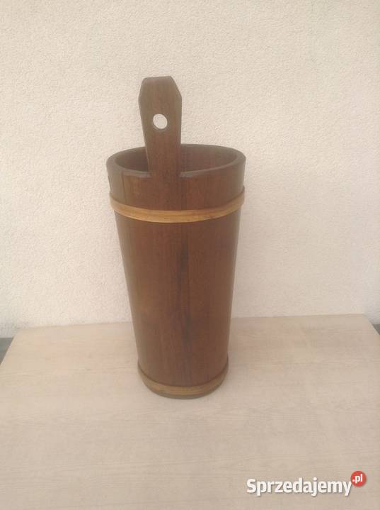 Stary drewniany cebrzyk z uchwytem Opole sprzedam